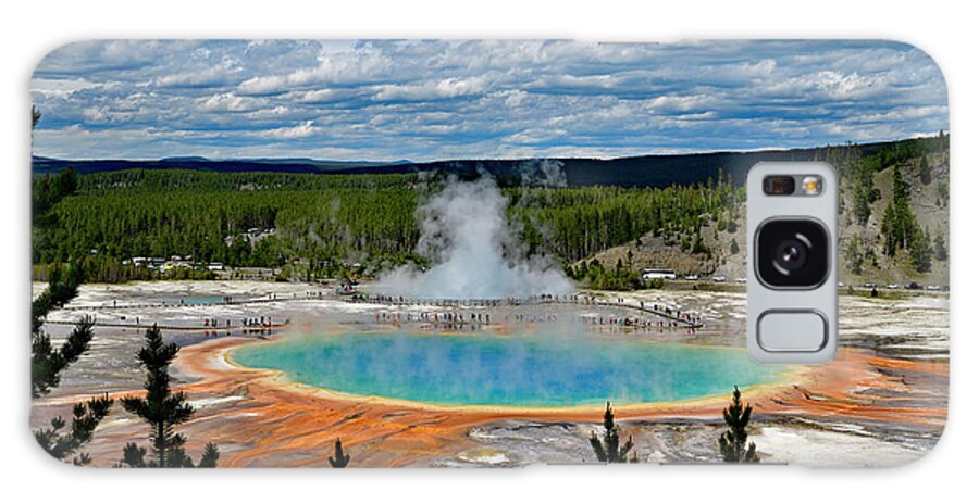 Grand Prismatic Spring Galaxy Case featuring the photograph Grand Prismatic Spring by Amazing Action Photo Video