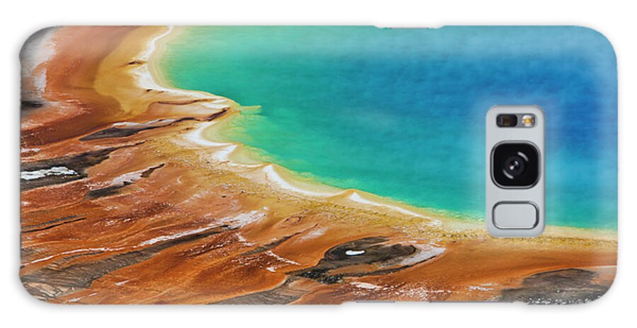 Scenics Galaxy Case featuring the photograph Grand Prismatic Spring, Yellowstone by Mint Images - Art Wolfe