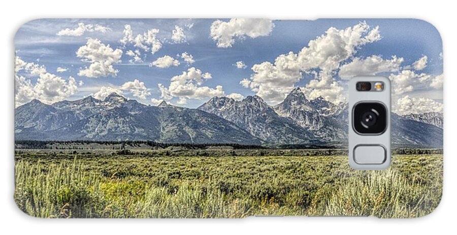 Grand Galaxy Case featuring the photograph Grand Teton and Wyoming Skies by Chance Kafka