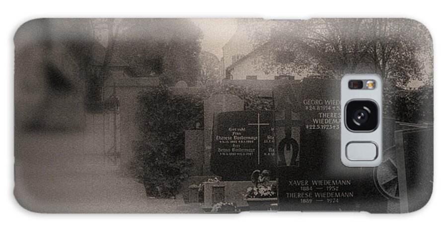 Cemetery Galaxy Case featuring the photograph Friedhof Hohenpeissenberg cemetery by Alessandra RC