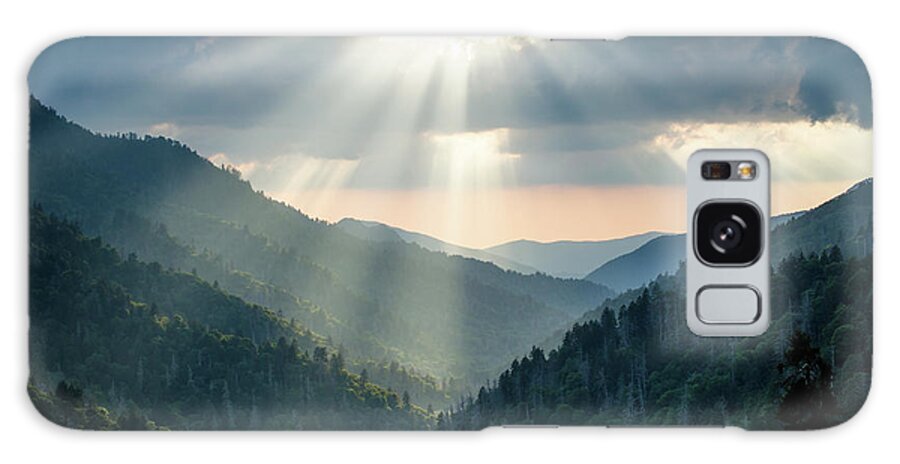 Landscape Galaxy Case featuring the photograph Great Smoky Mountains TN Smoky Mountain Spotlight by Robert Stephens