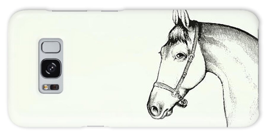 Art Galaxy Case featuring the photograph Grey Horse by Dressage Design