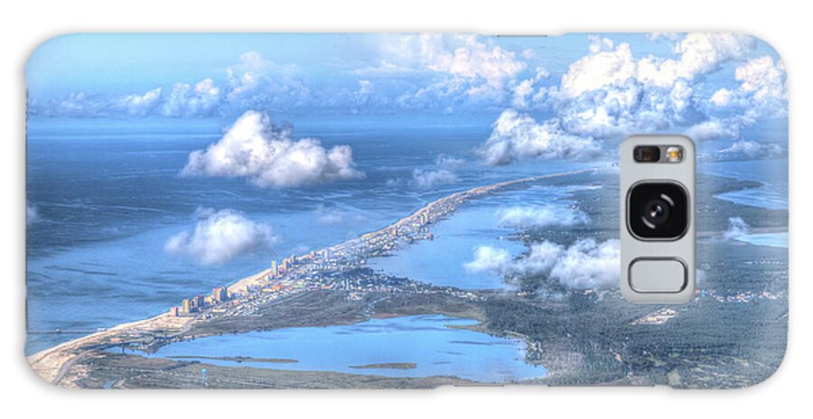 Gulf Shores Galaxy Case featuring the photograph Gulf Shores-5094-tm by Gulf Coast Aerials -
