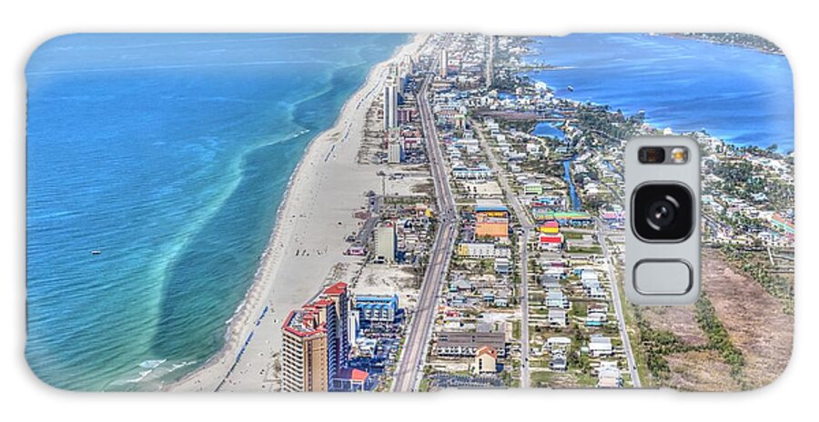 Gulf Shores Galaxy Case featuring the photograph Gulf Shores 7124 by Gulf Coast Aerials -