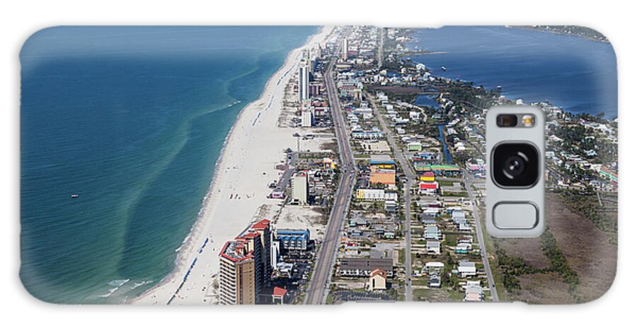 Gulf Shores Galaxy Case featuring the photograph Gulf Shores 7124N by Gulf Coast Aerials -