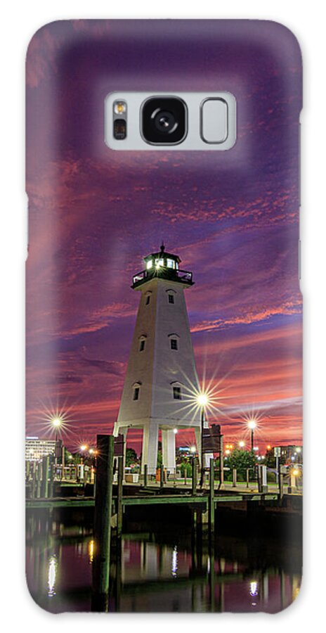 Lighthouse Galaxy Case featuring the photograph Gulfport Lighthouse by JASawyer Imaging