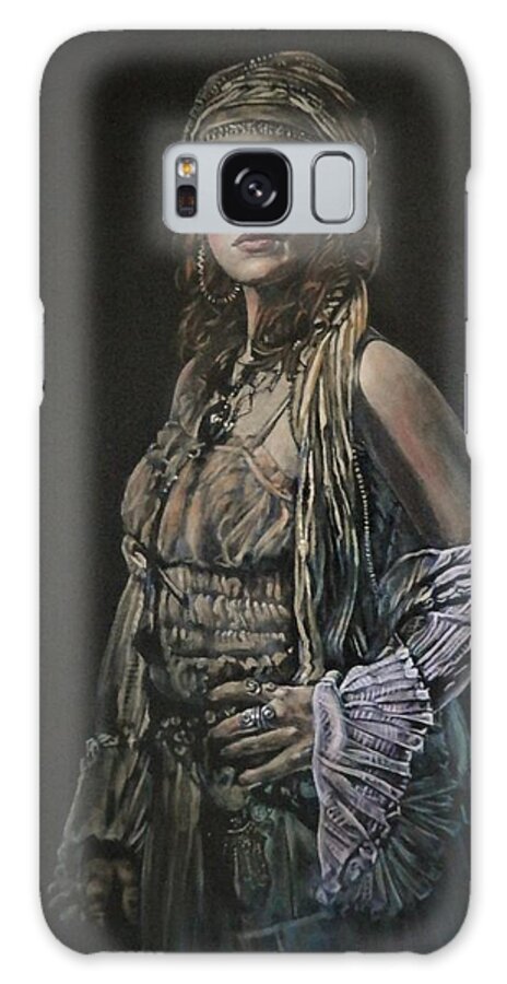 Gypsy Galaxy Case featuring the painting Gypsy Woman by John Neeve