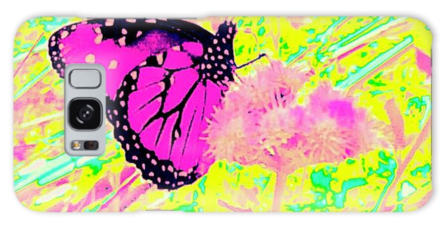 Butterfly Galaxy Case featuring the photograph Hanging-on Too by Debra Grace Addison