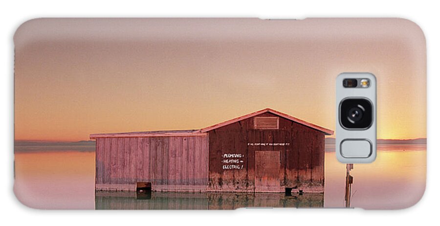 Drowning Galaxy Case featuring the photograph Hardware Store Sinking Into The Salton by Ed Freeman