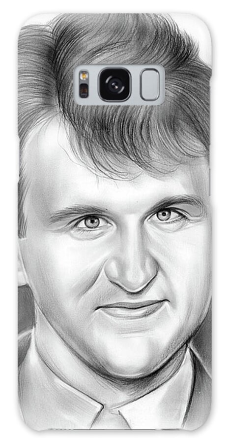 Harry Melling Galaxy Case featuring the drawing Harry Melling by Greg Joens
