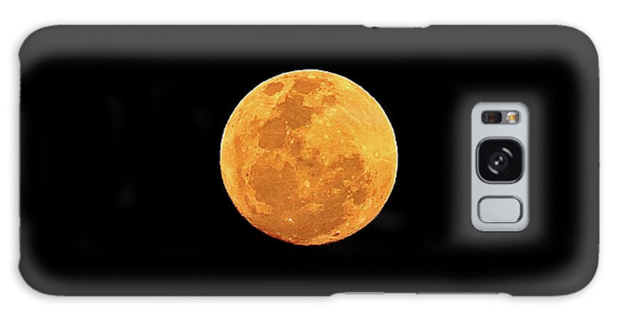 Orange Color Galaxy Case featuring the photograph Harvest Moon Over Wayanad by Photograph By Pete Schnell