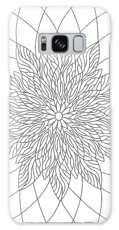 Hazy Crazy Galaxy Case featuring the drawing Hazy Crazy by Kathy G. Ahrens