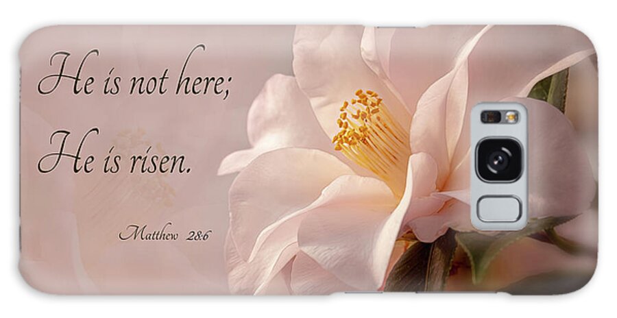 Flower Galaxy Case featuring the photograph He Is Risen by Mary Jo Allen