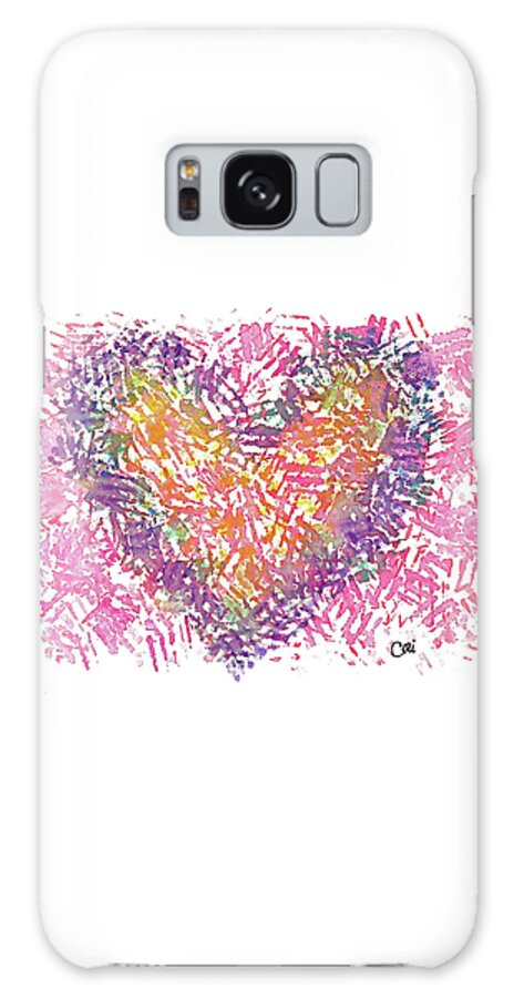 Heart 1006 Galaxy S8 Case featuring the digital art Heart 1006 by Corinne Carroll