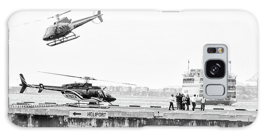 Helicopters Galaxy Case featuring the photograph Heliport Dance by Cate Franklyn