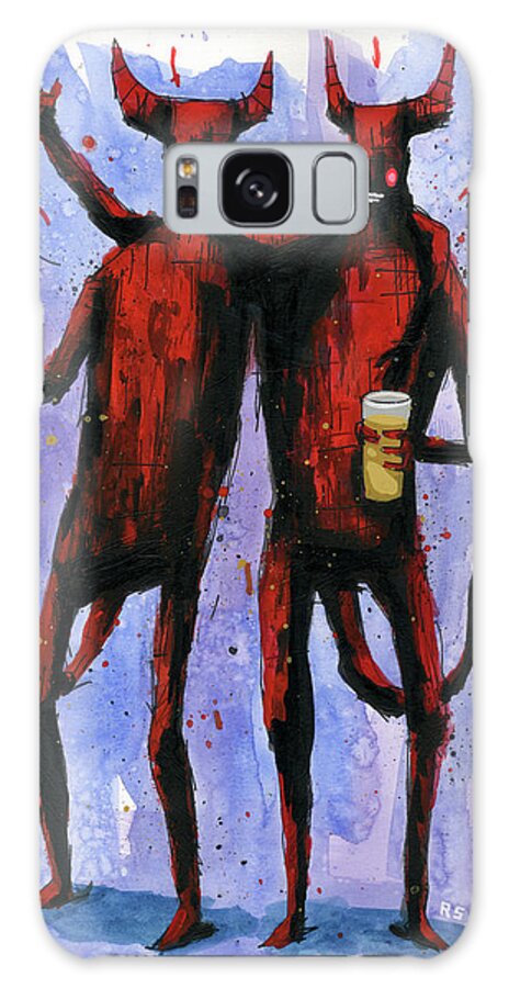 Helluva Good Time Galaxy Case featuring the painting Helluva Good Time by Ric Stultz