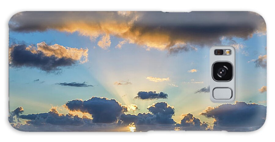 Hidden Behind The Clouds Galaxy Case featuring the photograph Hidden Behind The Clouds by Joseph S Giacalone