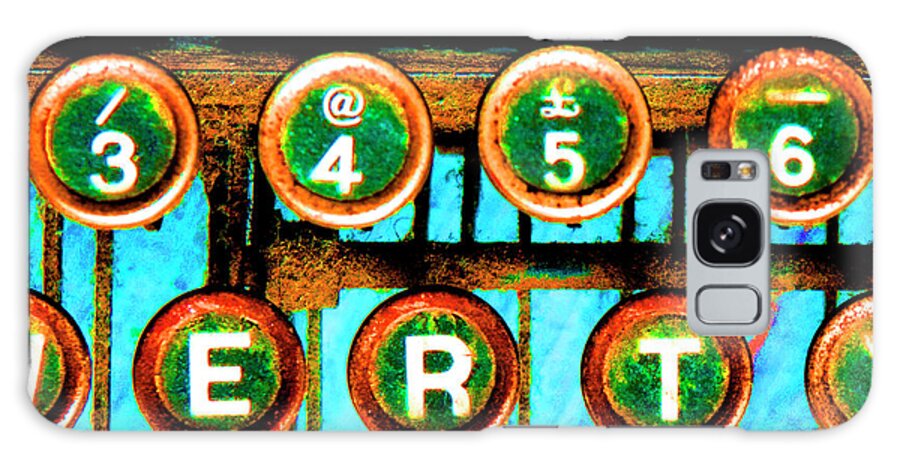 High Contrast Typewriter 02 Galaxy Case featuring the photograph High Contrast Typewriter 02 by Tom Quartermaine