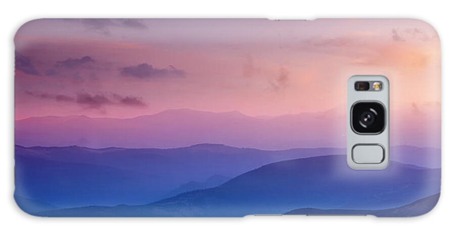 Beam Galaxy Case featuring the photograph Hills Lines In Mountain Valley by Biletskiy