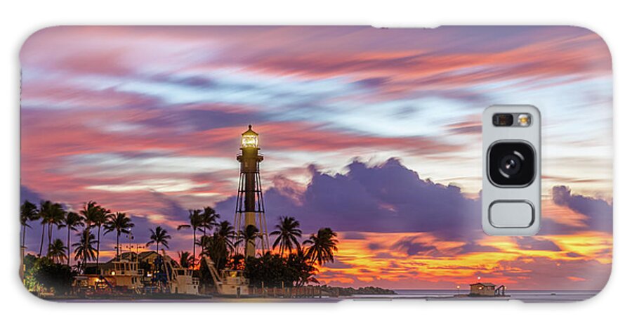 2018 Galaxy Case featuring the photograph Hillsboro Inlet Lighthouse at Dawn by Claudia Domenig