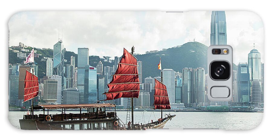 Chinese Culture Galaxy Case featuring the photograph Hong Kongs Traditional Sailing Junk by Yuenwu