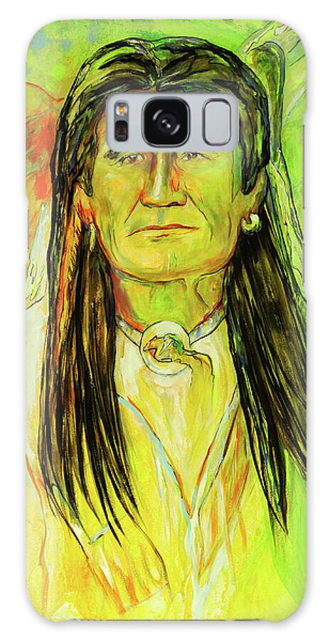 Native Galaxy Case featuring the painting Hopi Tribe Indian Brave by Koro Arandia