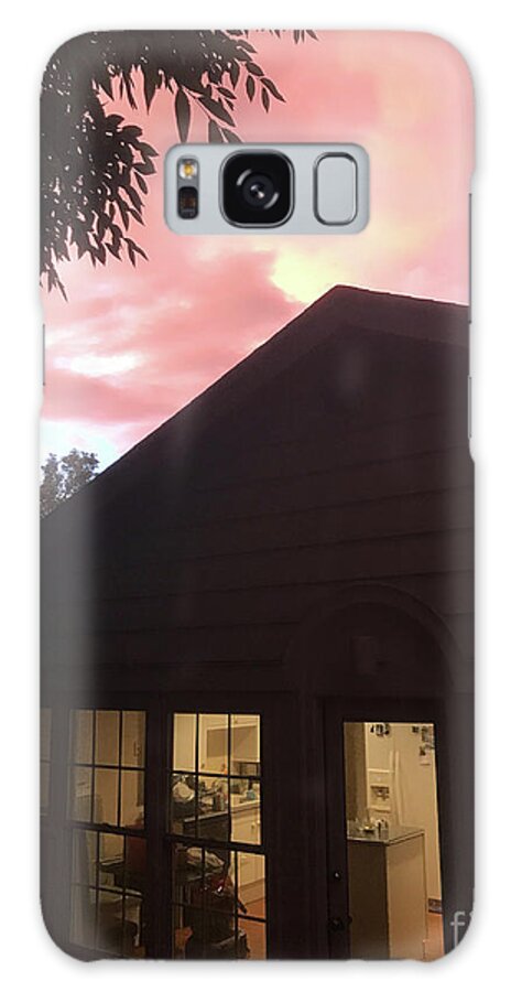Art Galaxy Case featuring the photograph House and Sunset by Aicy Karbstein