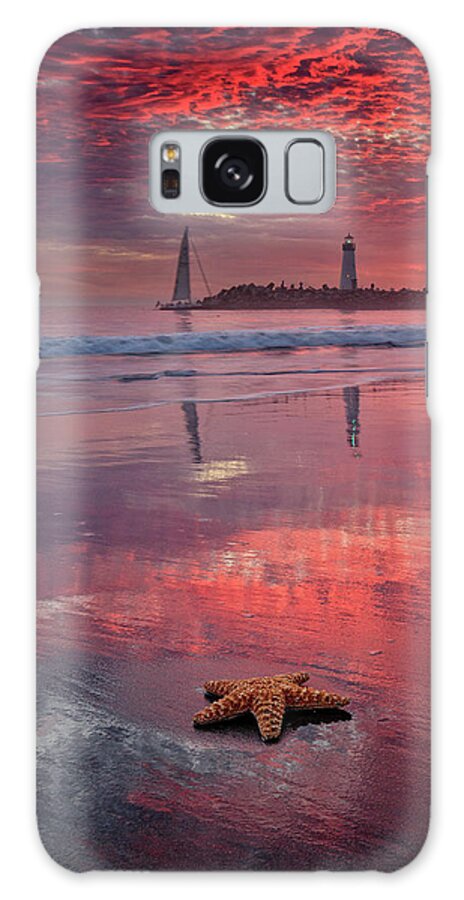 Sunset Galaxy Case featuring the photograph House of the Setting Sun by Erick Castellon