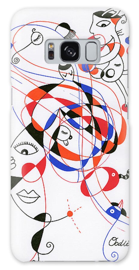 How To Make Bad Days Ok Galaxy Case featuring the painting How To Make Bad Days Ok by Oodlies