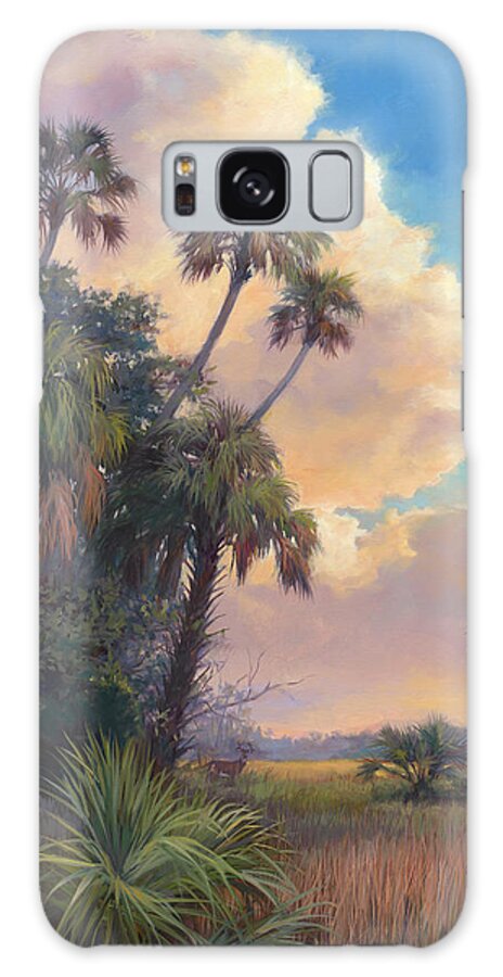 Romantic Landscape Galaxy Case featuring the painting Hunters Heaven by Laurie Snow Hein