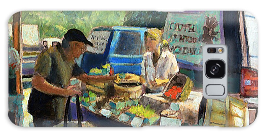 Farmers Market Galaxy Case featuring the painting I Will Take These by David Zimmerman
