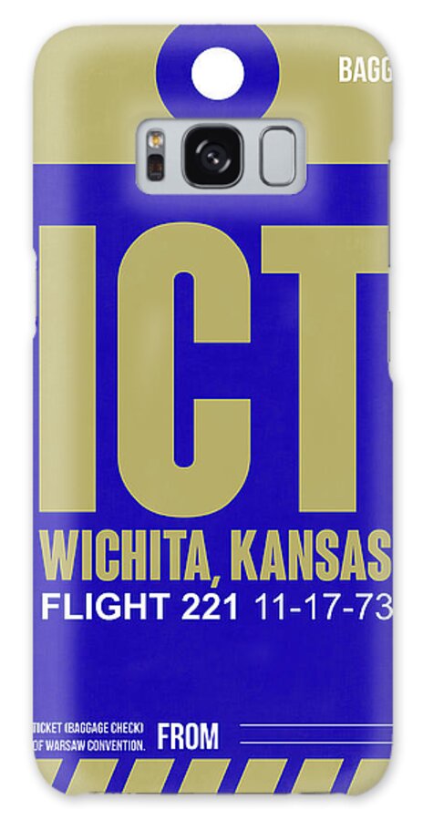 Vacation Galaxy Case featuring the digital art ICT Wichita Luggage Tag II by Naxart Studio