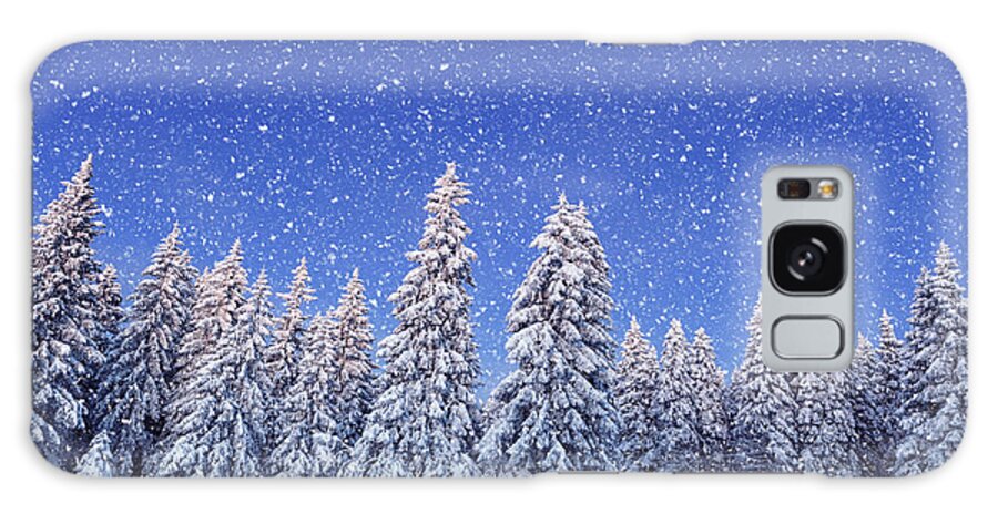 Scenics Galaxy Case featuring the photograph Idyllic Winter Day by Borchee