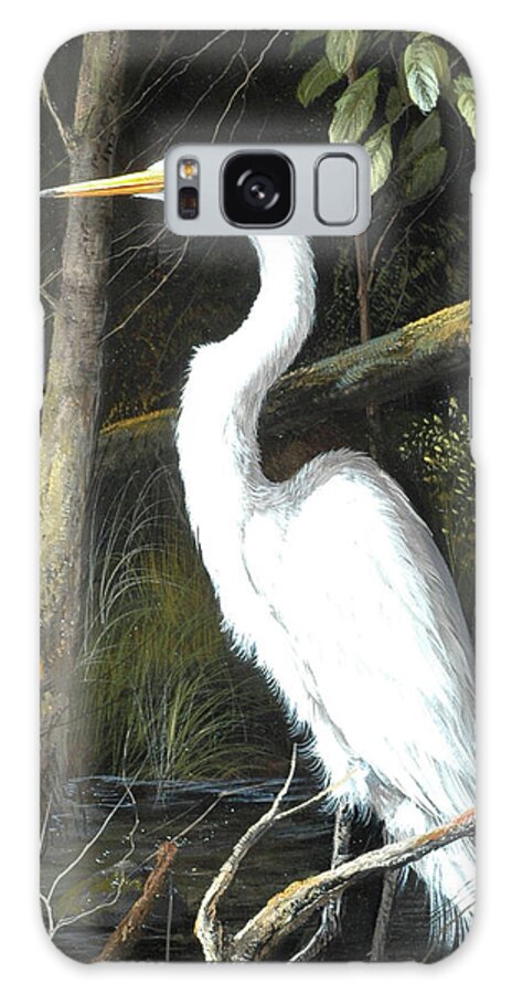 Wildlife Galaxy Case featuring the painting In A Patch Of Light by Trevor V. Swanson