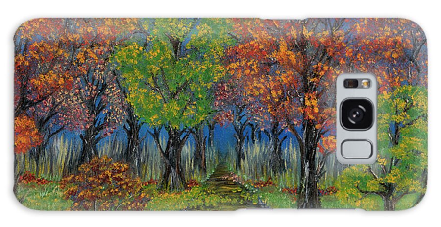 Acrylic Painting Galaxy Case featuring the painting In The Fall by The GYPSY