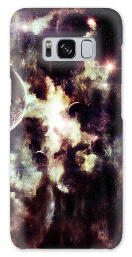 Majestic Galaxy Case featuring the digital art In This Exact Place, The Edge Between by Stocktrek Images/tomasz Dabrowski