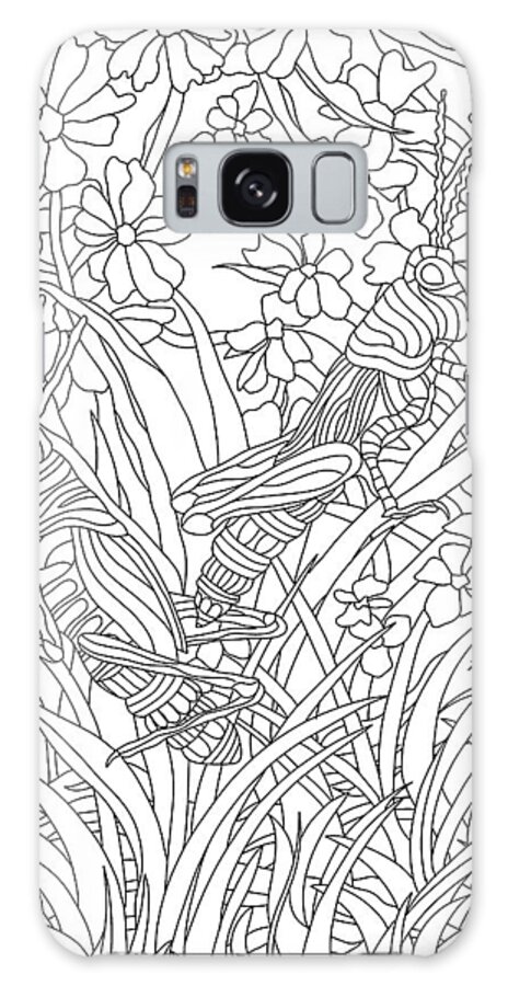 Animals Galaxy Case featuring the drawing Insects 3 by Kathy G. Ahrens