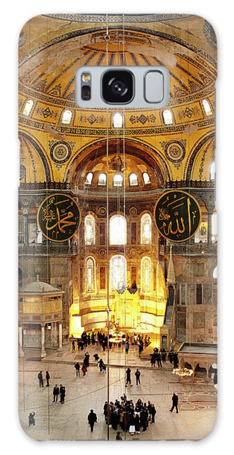 Arch Galaxy Case featuring the photograph Interior Of Hagia Sophia by Silvia Otte