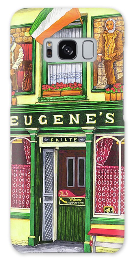 Entranceway Of A Pub Galaxy Case featuring the painting Ireland - Eugene's Pub by Thelma Winter