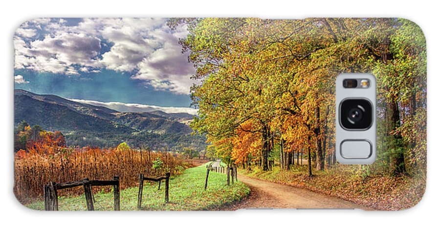 Cades Cove Galaxy Case featuring the photograph It's Finally Fall by Marcy Wielfaert