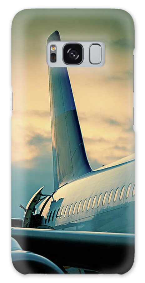 Vehicle Door Galaxy Case featuring the photograph Jet Tail And Open Rear Door by Hal Bergman