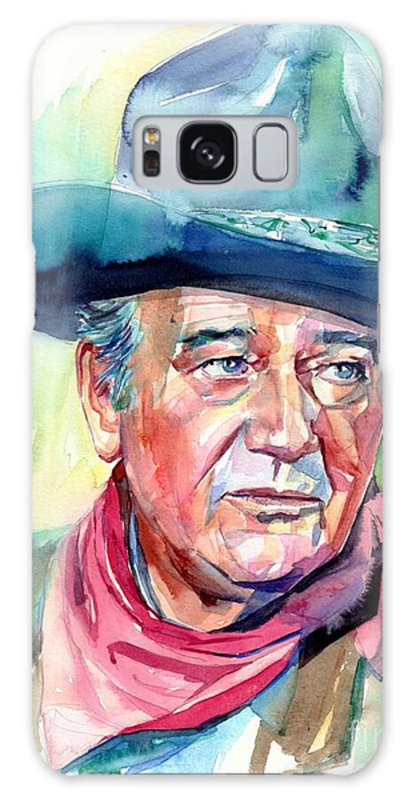 John Galaxy Case featuring the painting John Wayne Portrait by Suzann Sines