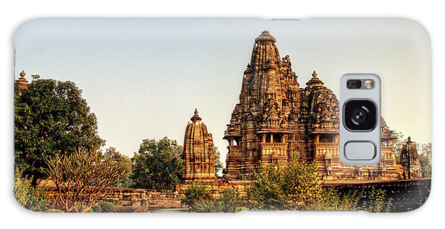 Hinduism Galaxy Case featuring the photograph Kajuraho Temple In India by Ju-li