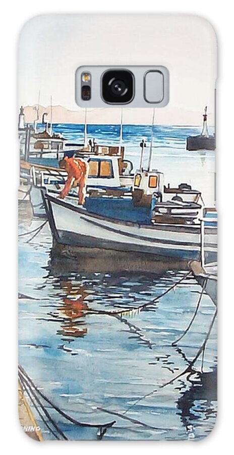 Kalk Bay Galaxy Case featuring the painting Kalk Bay Morning by Tim Johnson