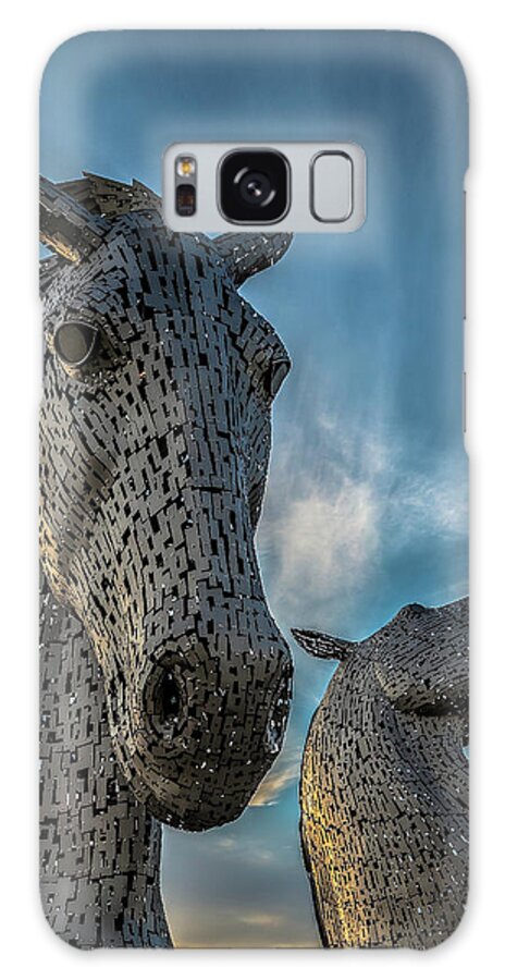 Kelpies Galaxy Case featuring the photograph Kelpies horse head sculptures by Charles Hutchison
