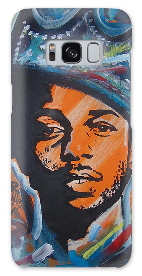 Kendrick Lamar Galaxy Case featuring the painting King Lamar by Antonio Moore