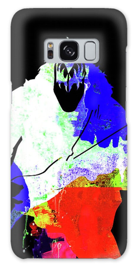 Kiss Galaxy Case featuring the mixed media KISS Watercolor II by Naxart Studio