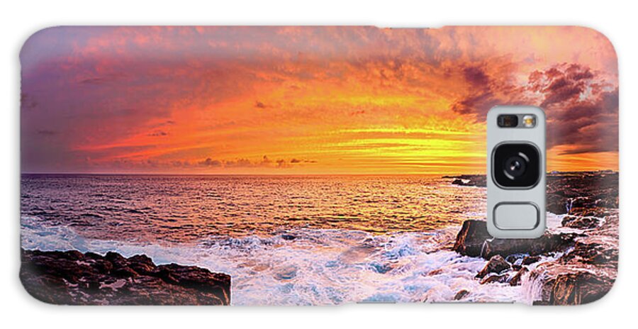 Sunset Galaxy Case featuring the photograph Kona Sorbet Sunset by Jason Chu