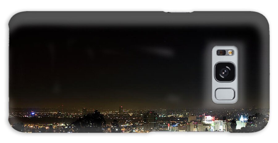Outdoors Galaxy Case featuring the photograph La And Hollywood Illuminated At Night by Driendl Group