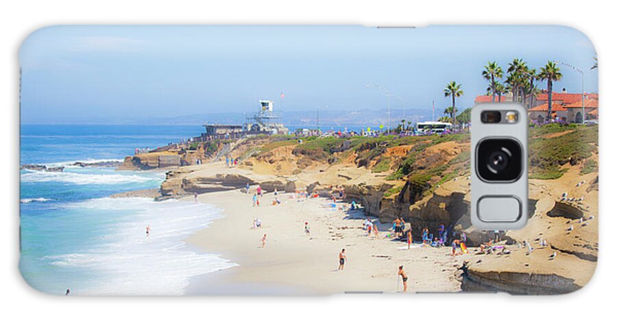 California Beach Galaxy Case featuring the photograph La Jolla Cove Beach by Catherine Walters